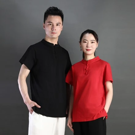 【大拳师】短袖立领T恤吸汗透气不变形太极服