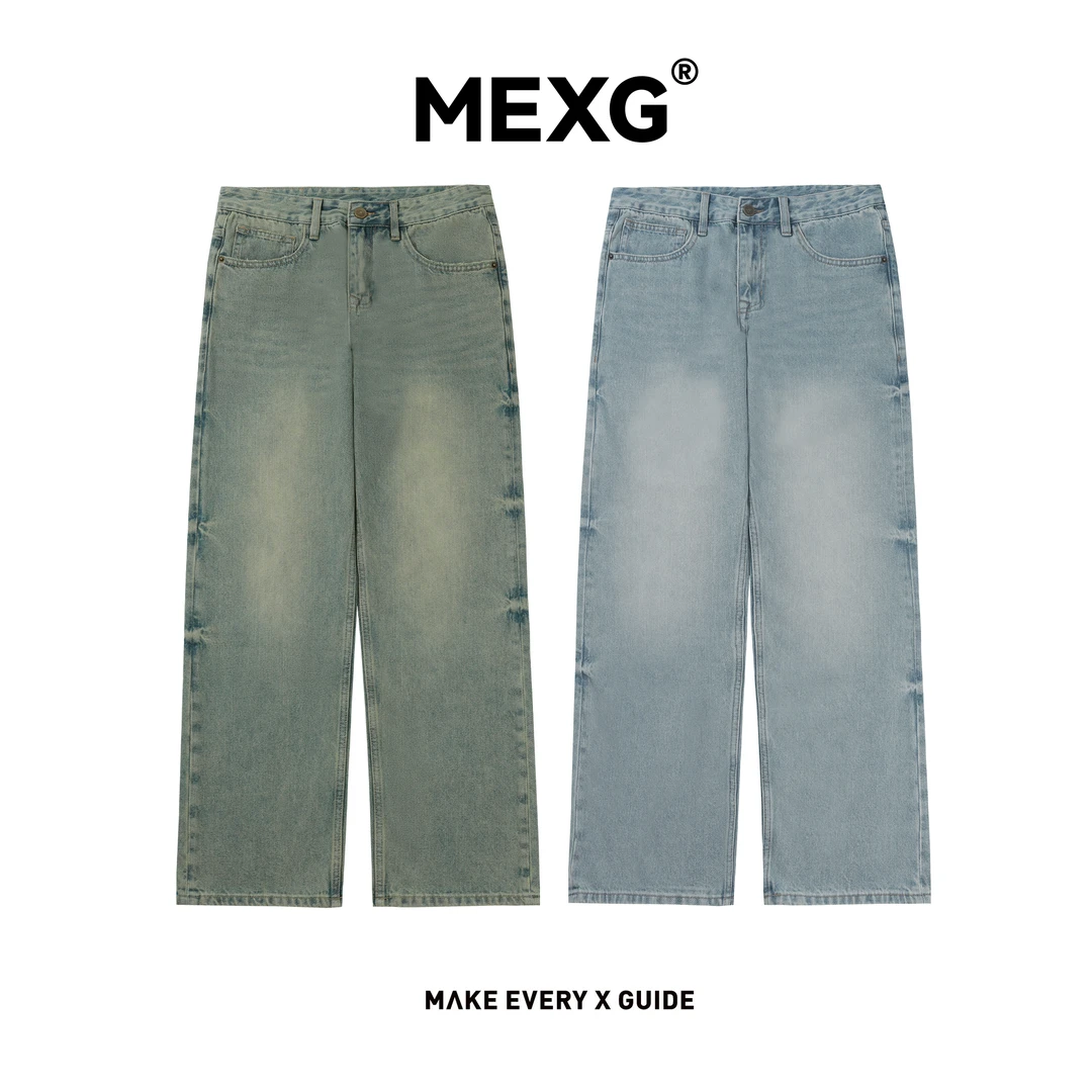 MEXG【复古牛仔裤】塑型修身！坚韧耐磨！经典穿搭攻略男女共享K295