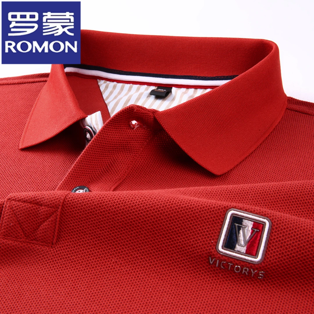 【纯棉】罗蒙男士POLO衫翻领夏季新款休闲百搭商务透气舒适短袖T恤