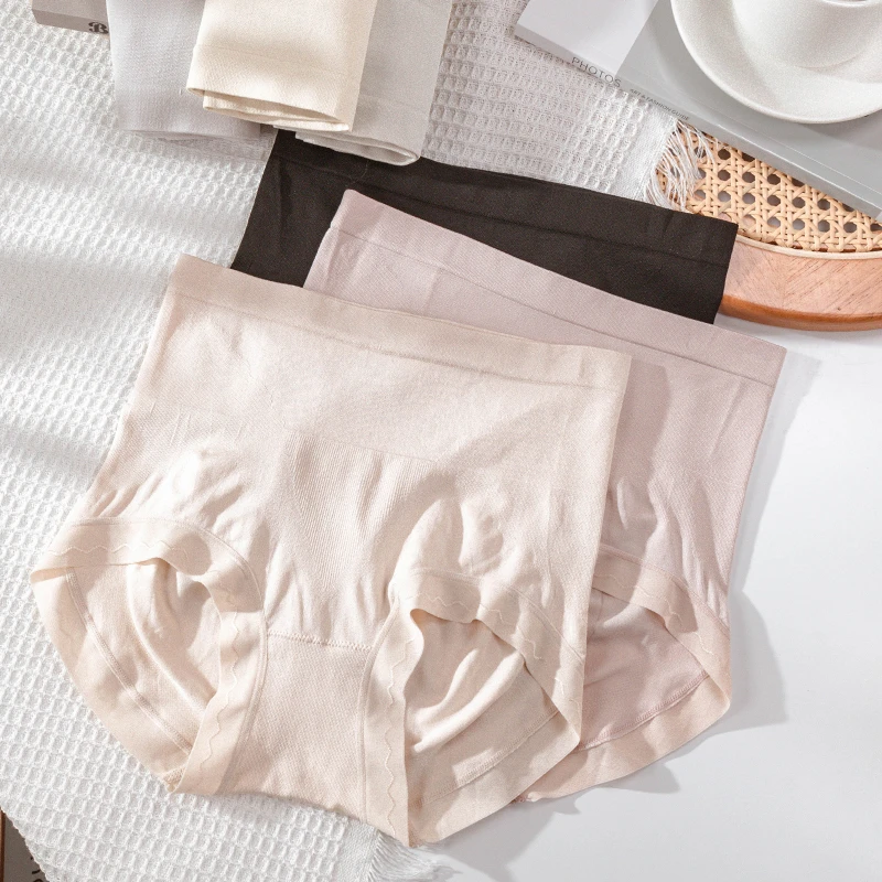 【HSD2076】3条收腹小蛮腰~高腰夏季无痕强力收小肚内裤女提臀塑形