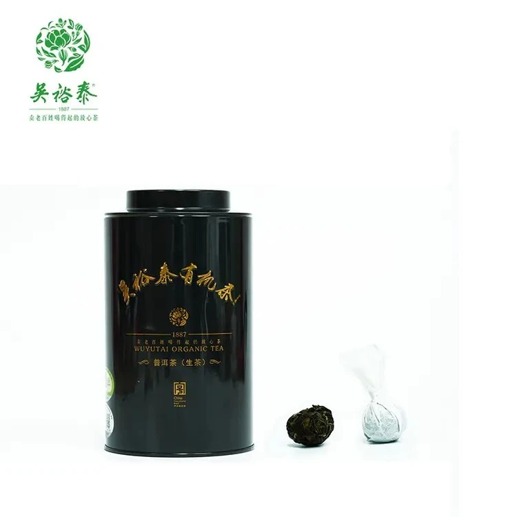 北京吴裕泰普洱生茶 有机茶生茶100克20粒单罐装实体店发货包邮
