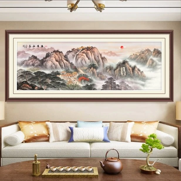 【彩丽绮十字绣】wf411五岳独尊十字绣手工自己绣