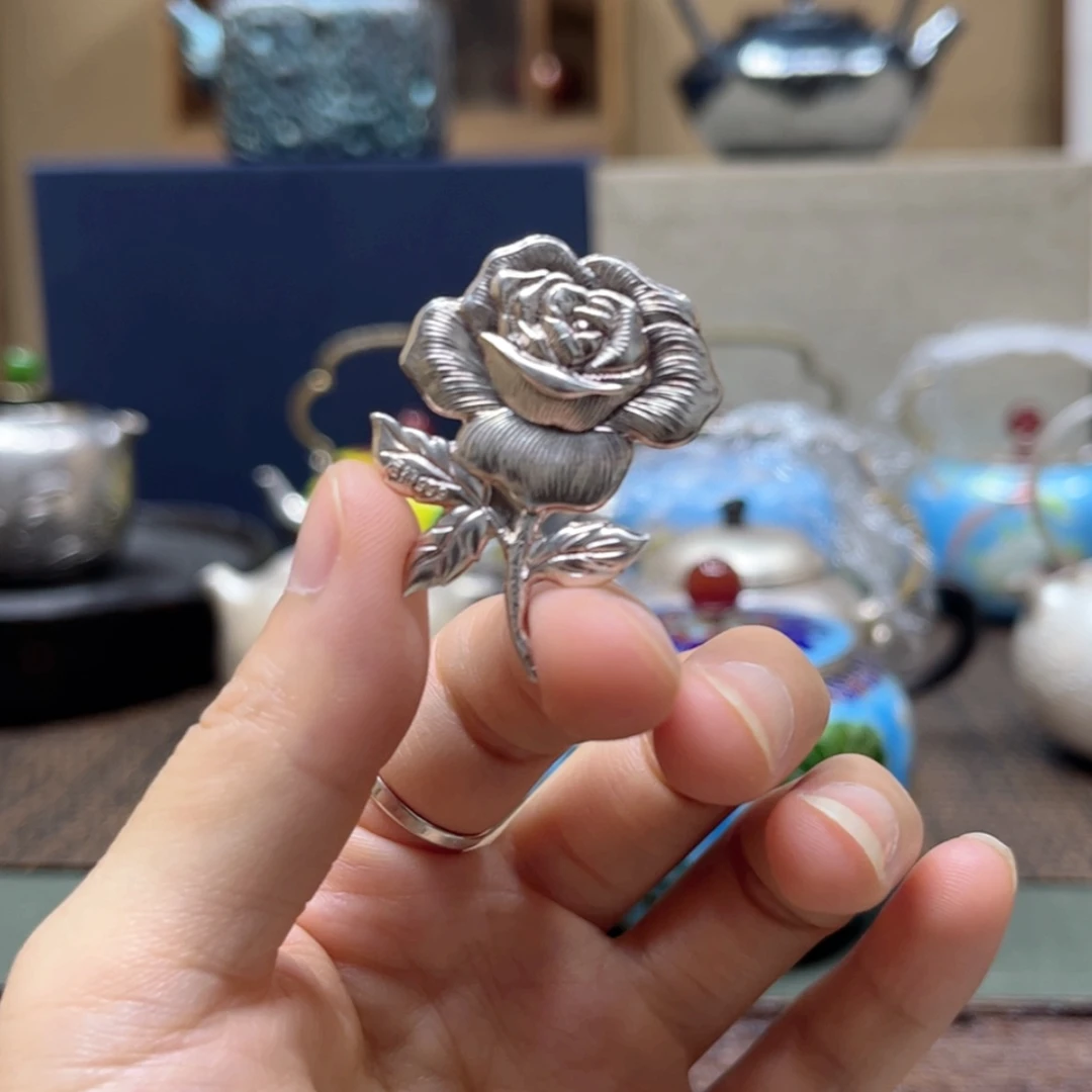 【闪购商品】纯银玫瑰花净化水质