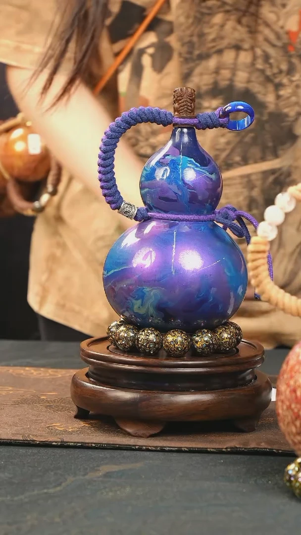 【闪购商品】P338漆艺酒葫芦（不包手串及旋转底座）