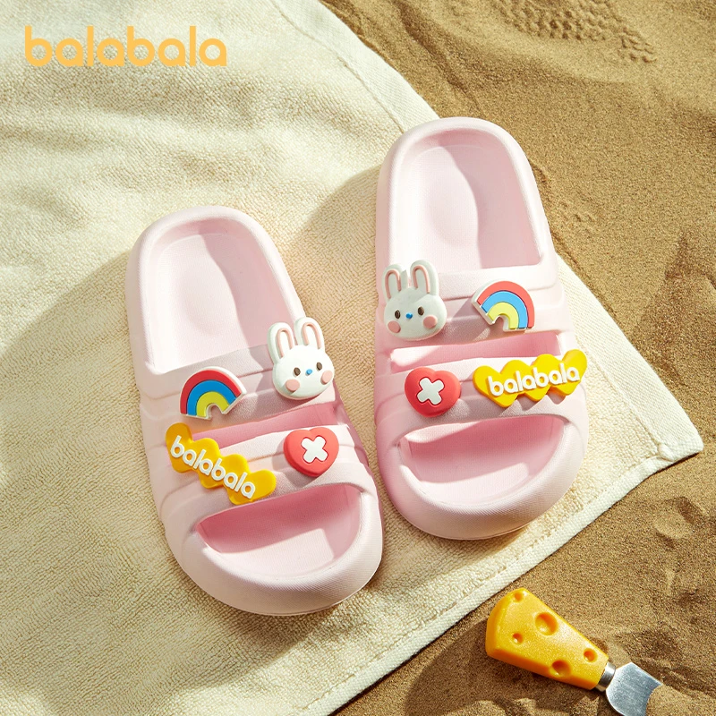 巴拉巴拉宝宝拖鞋儿童凉拖鞋夏季女童中大童室内家居软底防滑公主
