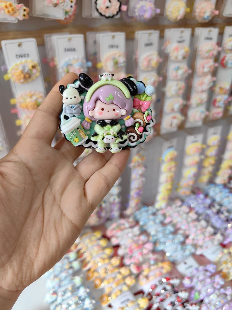 西子奶油胶背夹DIY直播间选款