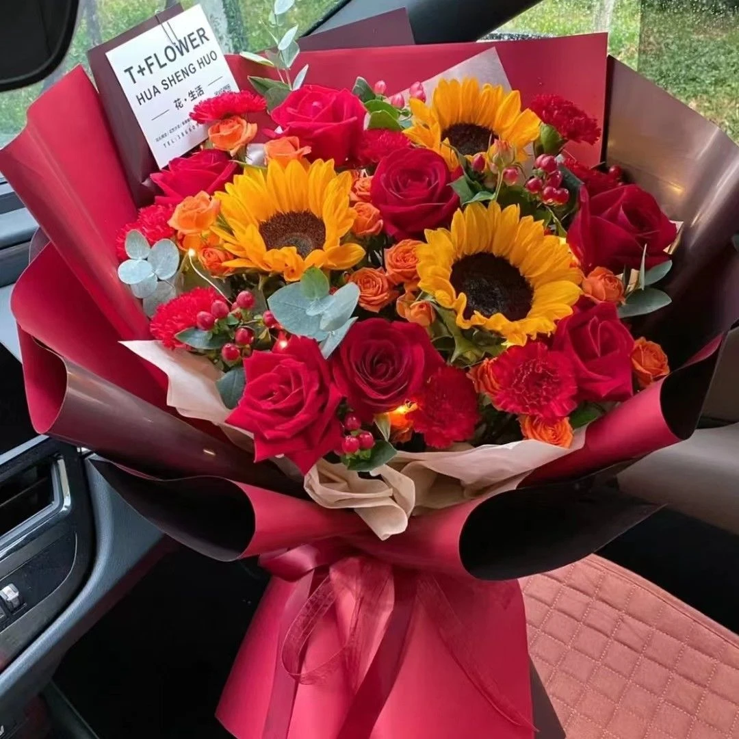 【搬家乔迁新居乔迁之喜花篮花束】搬家乔迁花束花篮手提篮乔迁之
