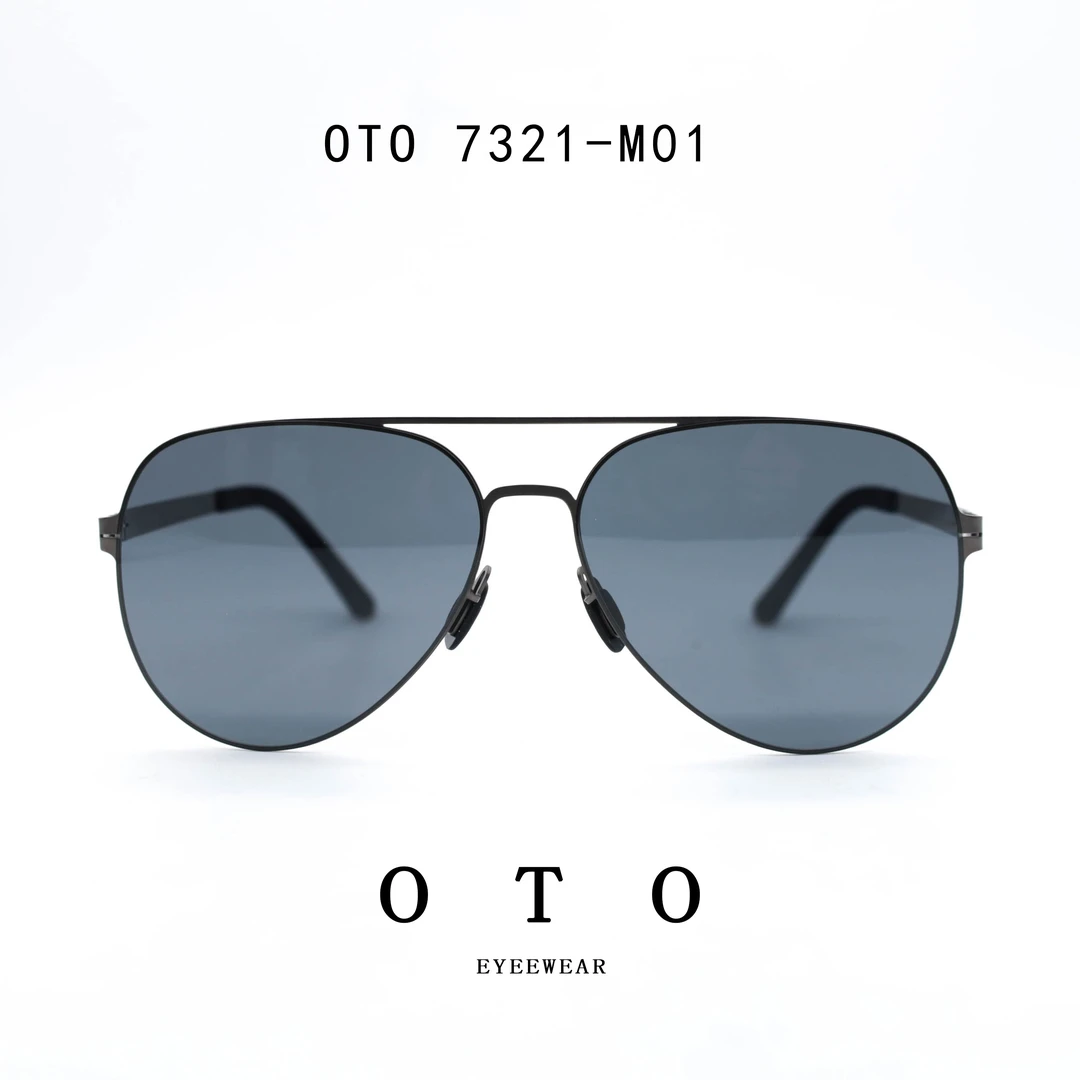 OTO时尚经典飞行员偏光太阳镜尼龙镜片开车防紫外线超轻佩戴舒适