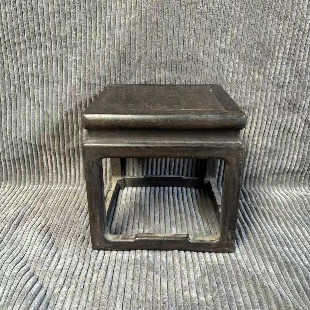 紫檀 正方满牛毛文案上花架（单只）