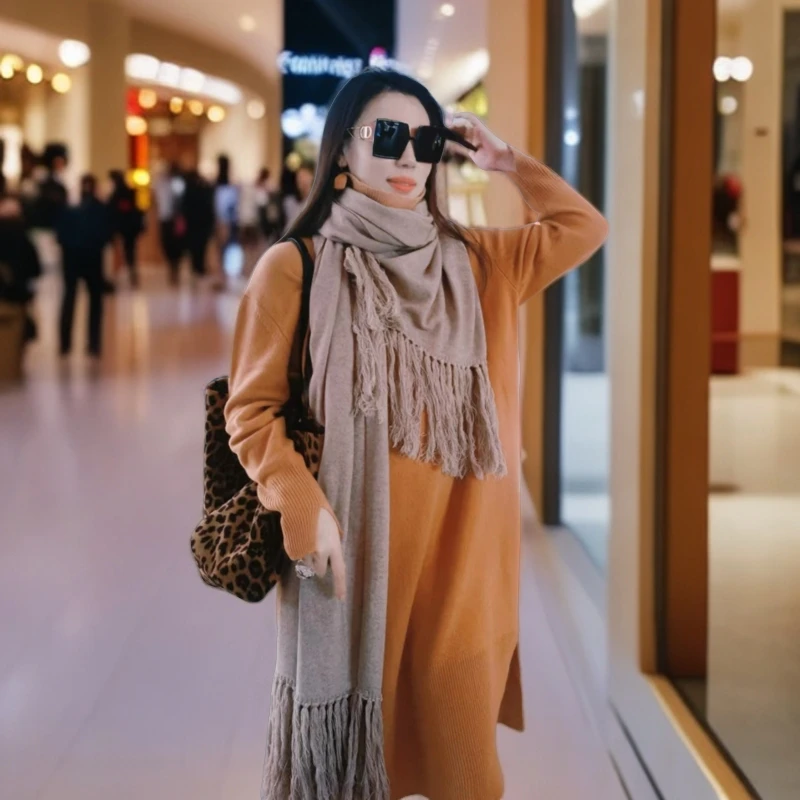 绒戎爱意   霞霞推荐！冰激凌长款毛衣