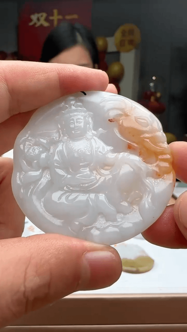【闪购商品】翡翠挂件未镶嵌QL@@EDJM30H00086