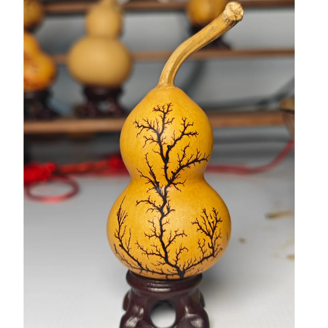【两个葫芦】精品一个随机一个雷击葫芦挂件纯手工文玩雷击木木摆件