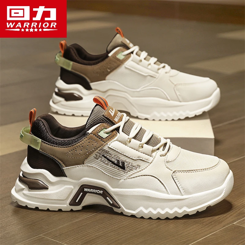 回力男鞋春季新款轻便透气休闲运动潮鞋子男款厚底增高老爹鞋J122