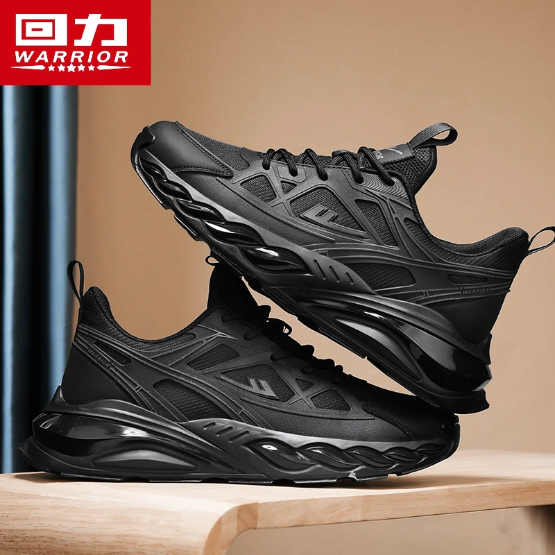 回力男鞋春季运动休闲鞋子男款透气厚底减震黑武士老爹潮鞋男3727