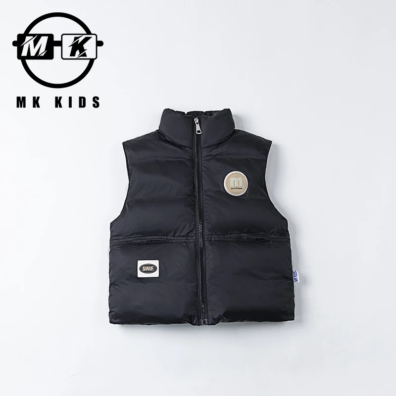 MK品牌现货儿童冬款棉服马甲DA70027