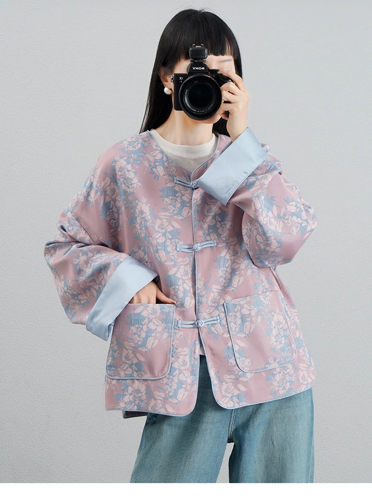 找到对应价格下单 粉色唐装女装外套