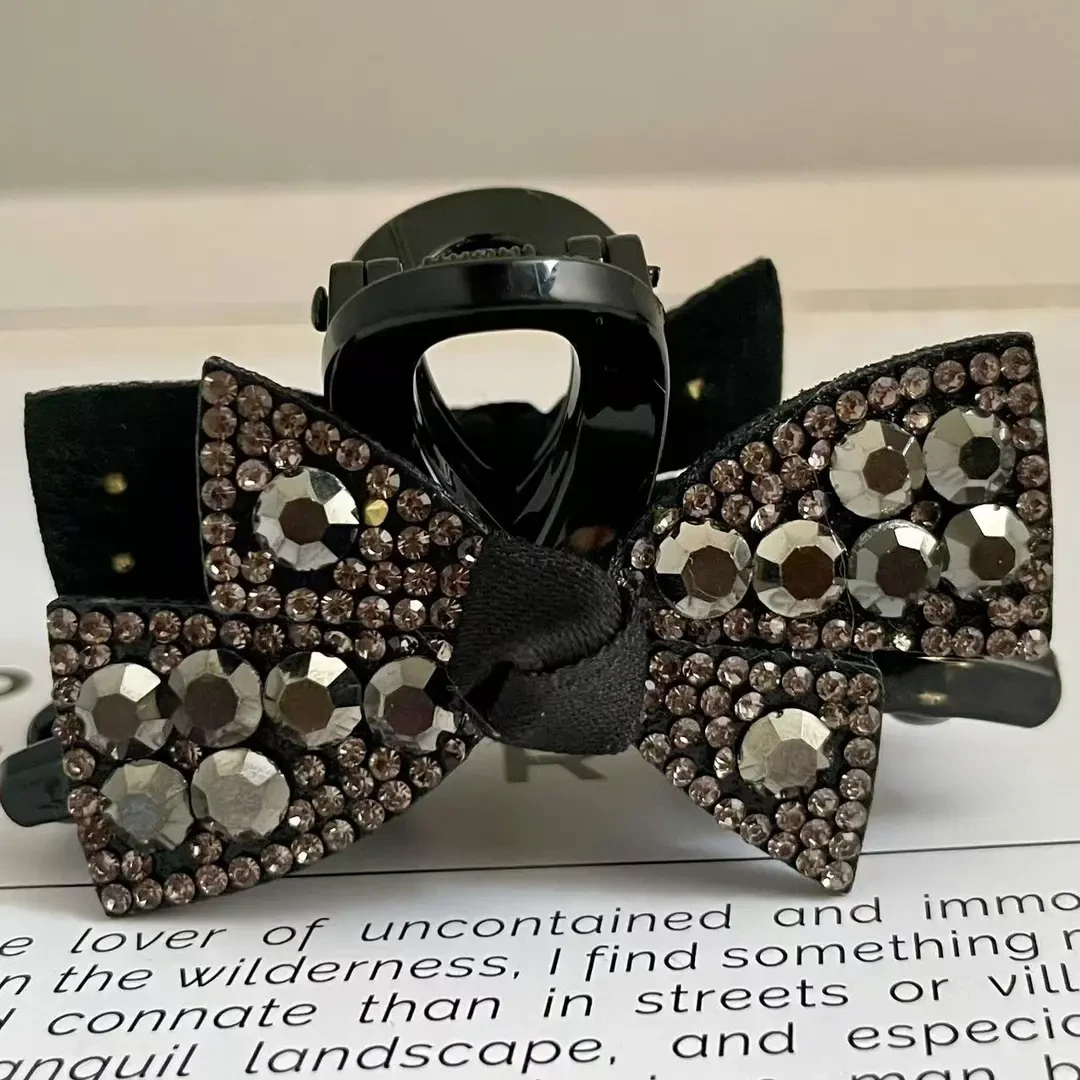 气质蝴蝶结侧边公主发饰刘海夹抓夹