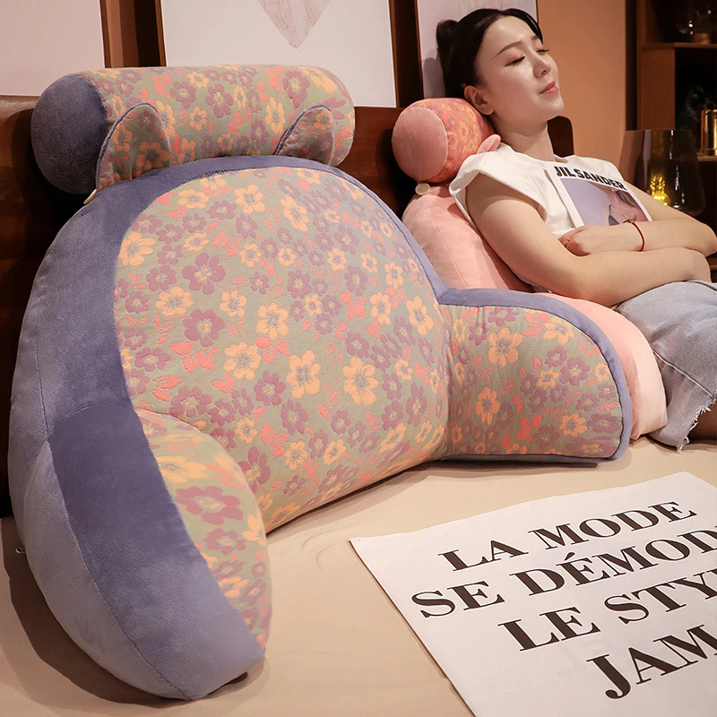 【小扬哥甄选】三层纱床头靠垫软包护腰靠枕大靠背孕妇沙发抱枕宿舍