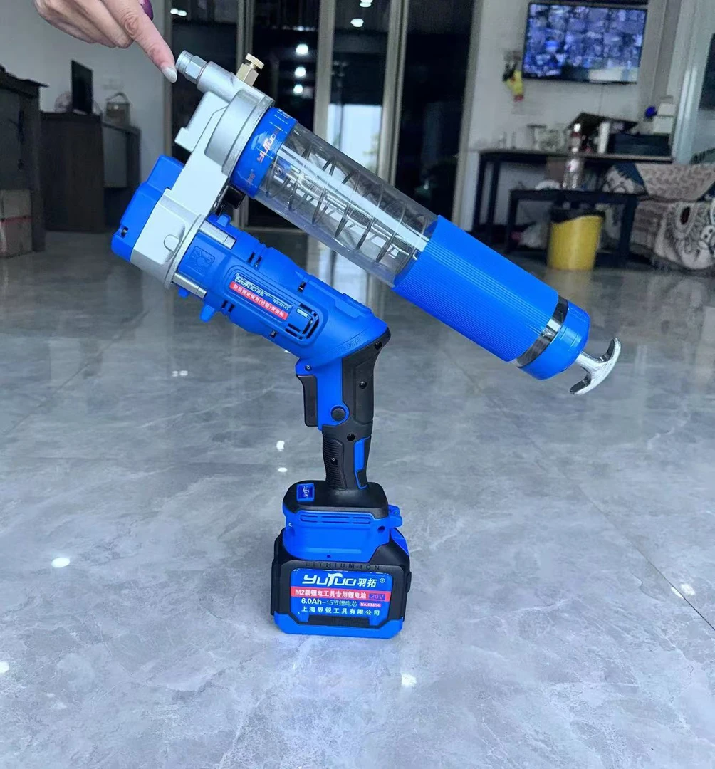 正品羽拓24v旋转新款锂电电动两用黄油枪（15节电池）518