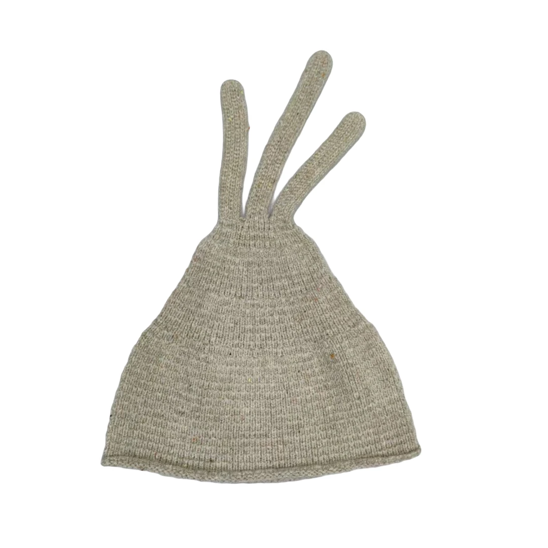 娟姐推荐 0238781-1手指盆帽  个性休闲 针织纯色手指帽   帽子