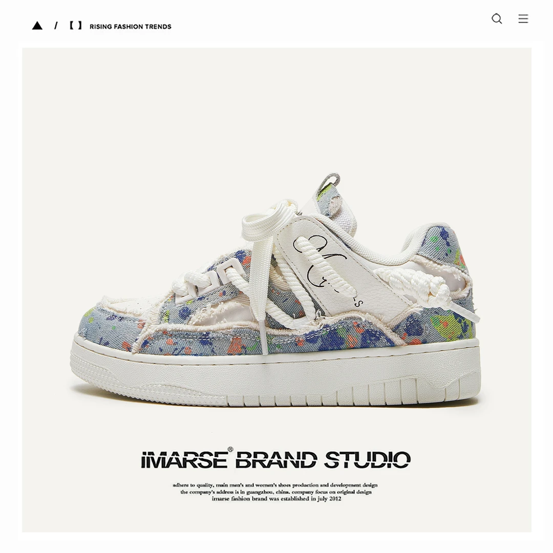 破坏美学小众面包鞋厚底板鞋男百搭鞋子潮鞋女款增高情侣鞋小白鞋