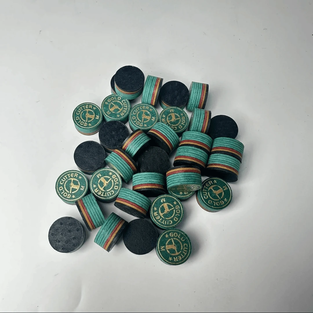 中式八球 大头杆14mm九球杆罚金者皮头斯诺克黑八专业台球皮头