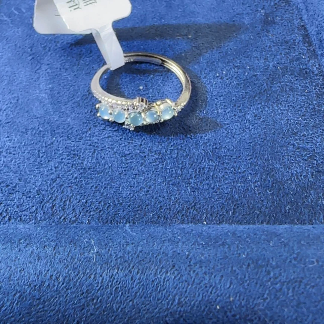 【闪购商品】翡翠戒指银S925镶嵌仔*宝