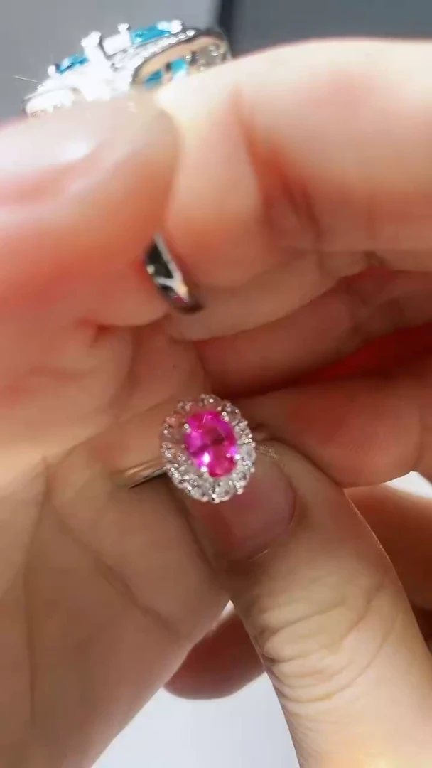【闪购商品】蓝宝石戒指未镶嵌戴妃戒指12