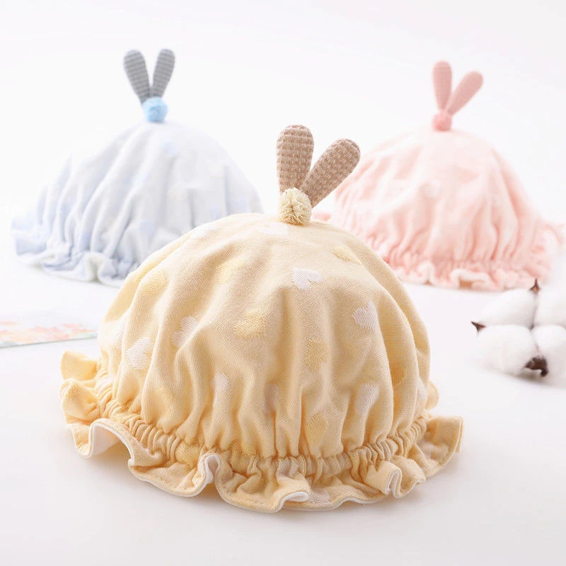 婴儿帽子春秋薄款可调公主渔夫盆帽婴幼儿新生初生儿胎帽秋季