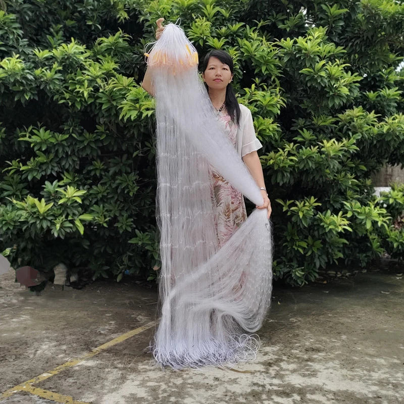 渔网粘网丝网三层网沉网单层浮网挂子鱼网捕鱼网鲫鱼网鲢鱼网沾网