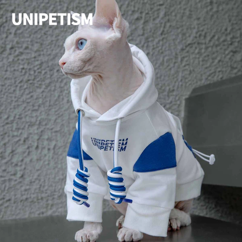 UNIPETISM功能性撞色卫衣 宠物猫咪中小型犬法斗衣服