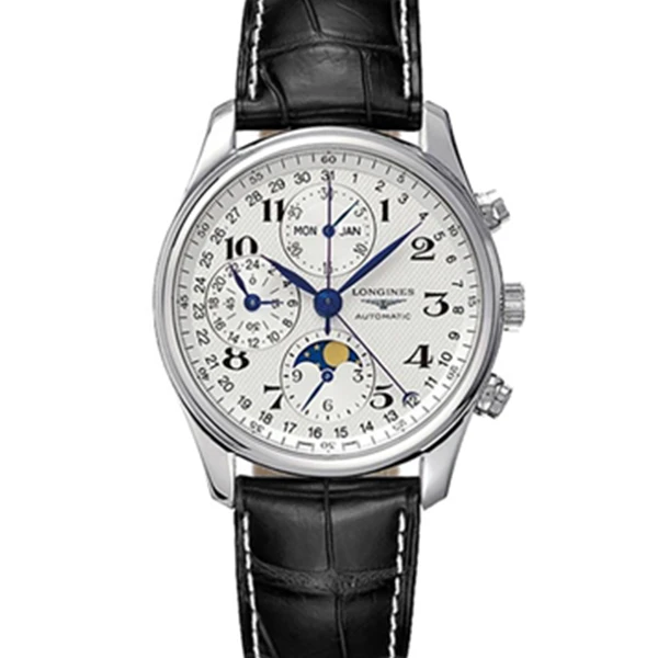 99新 Longines/浪琴 老佛爷/浪琴八针月相/自动机械/单表/40mm