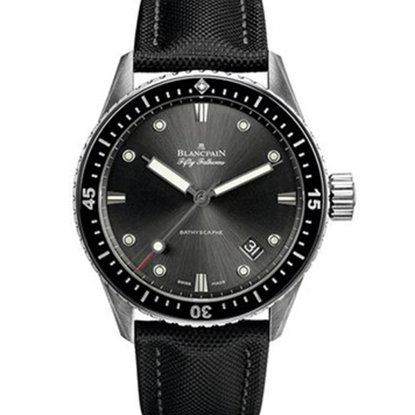 99新 Blancpain 老佛爷特价表/宝珀五十噚5000/自动/单表/43mm