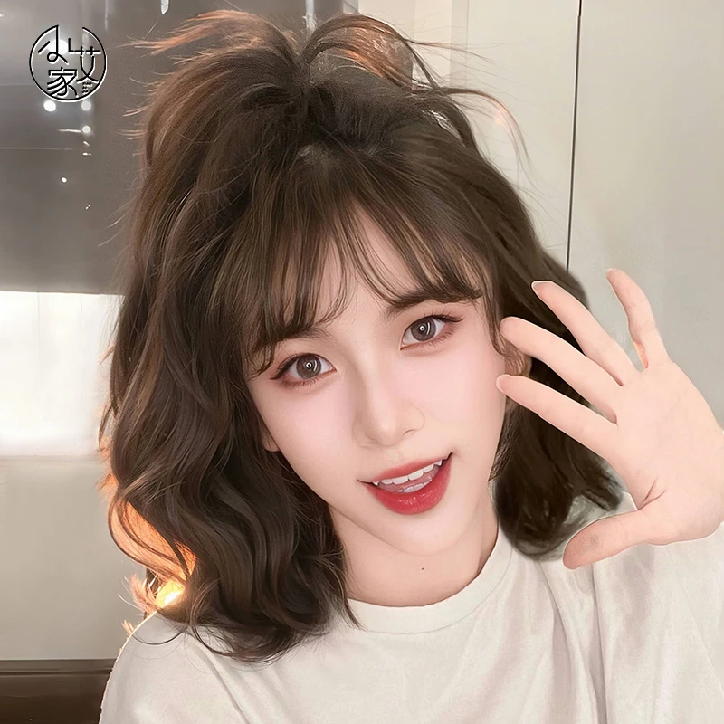 【古早baby卷】假发女款短卷发2025款网红款可爱减龄自然全头套推荐