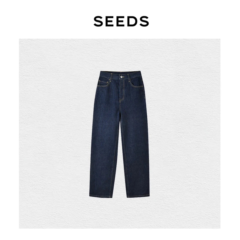 【恣意牛仔】SEEDS STUDIO 秋冬穿搭日本冈山赤耳牛仔裤