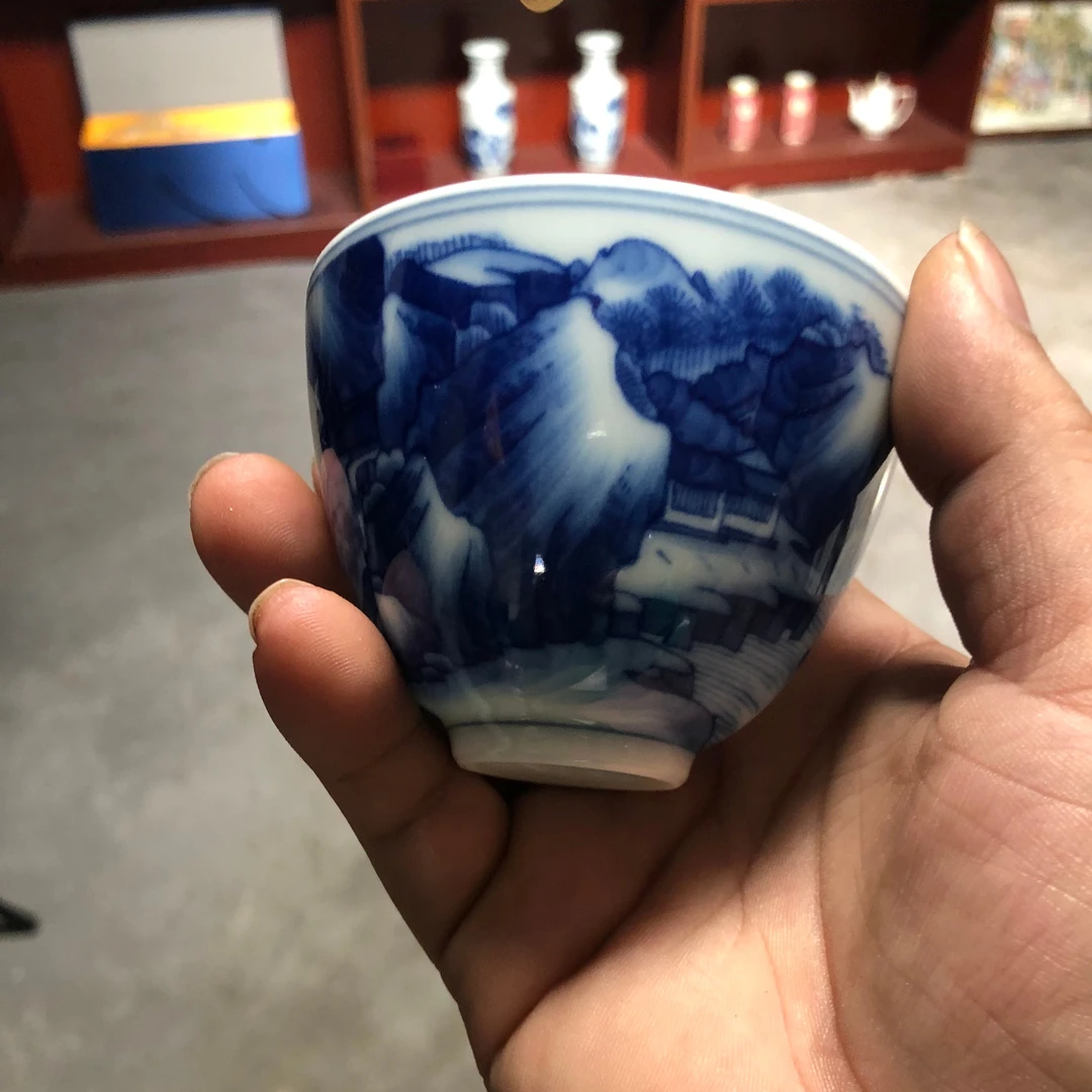 高端仿康熙山水主人杯