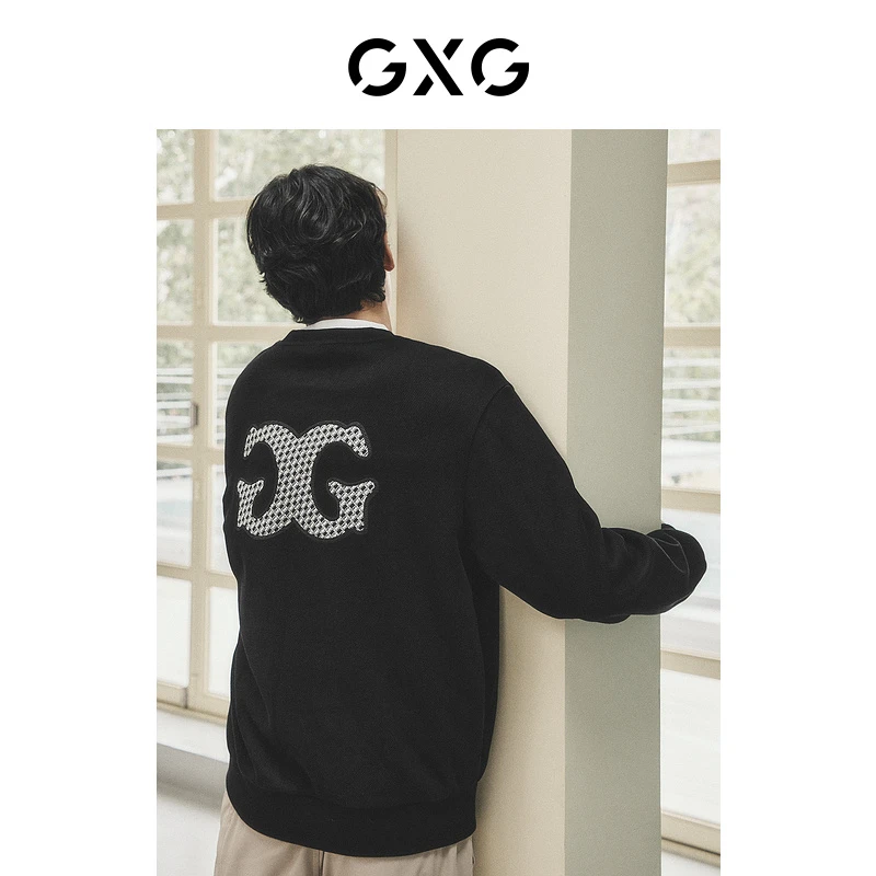 GXG男装 城市定义 小香风后背大图卫衣 2023秋季新品#GED13124773