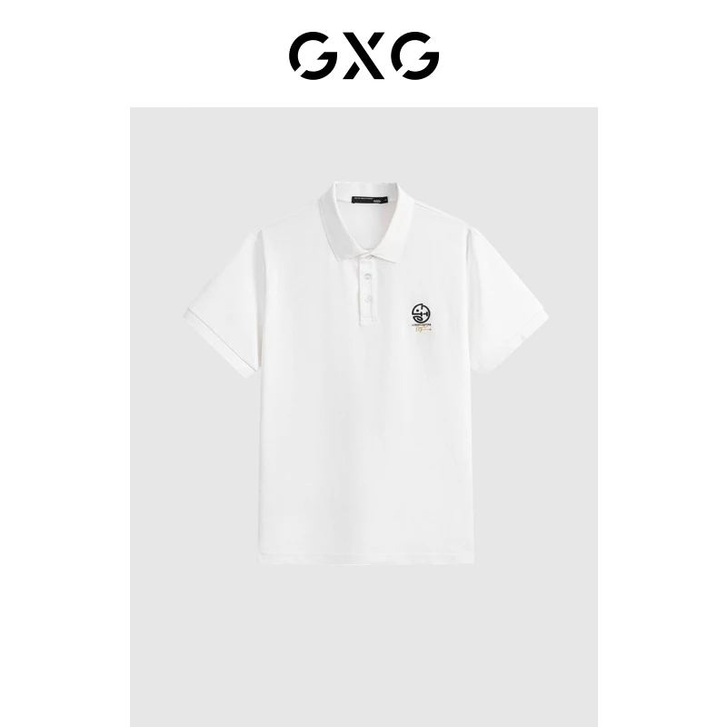 GXG零压POLO24夏季凉感刺绣小标男士商务休闲短袖t恤#G24D242043