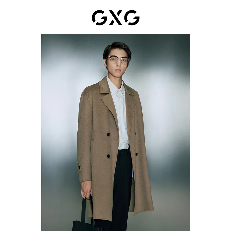 GXG男装 基础经典款多长款大衣外套 2023年冬季#GED12619485