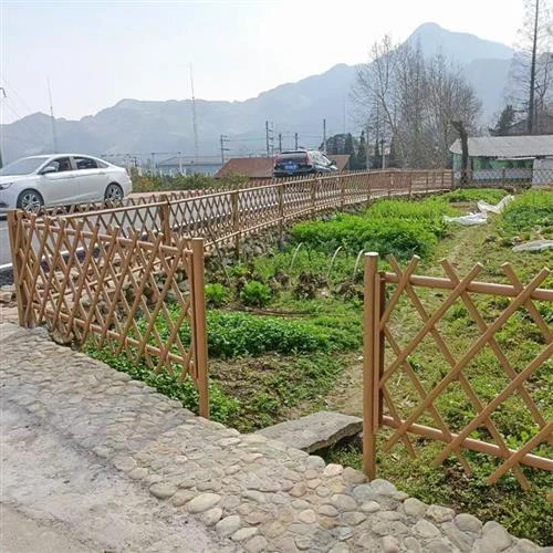 直不锈钢仿竹护栏小区别墅园林围墙围栏庭院新农村隔离栅栏