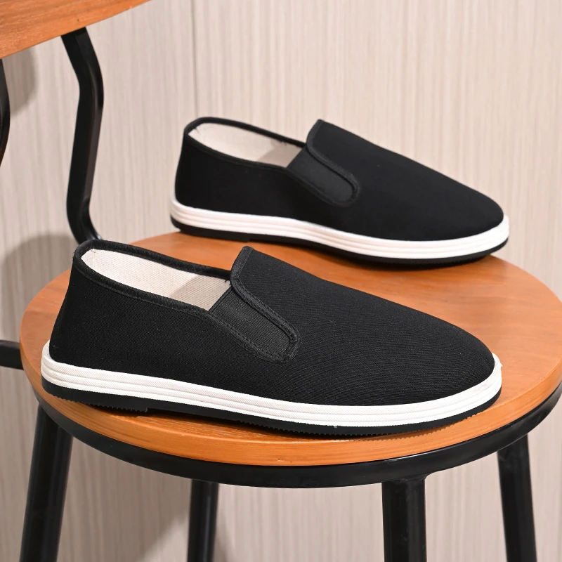 【2025经典升级款】老北京布鞋软底轻便黑色透气休闲舒适男士老年鞋