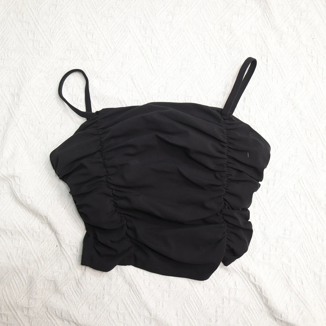 2024新款吊带背心显瘦短款百搭美背性女士感夏季露背时尚瑜伽背心