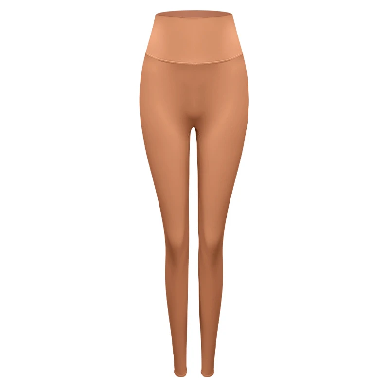 2022新款秋冬网红气质时尚裸感磨毛无尴尬线健身跑步运动瑜伽裤裤