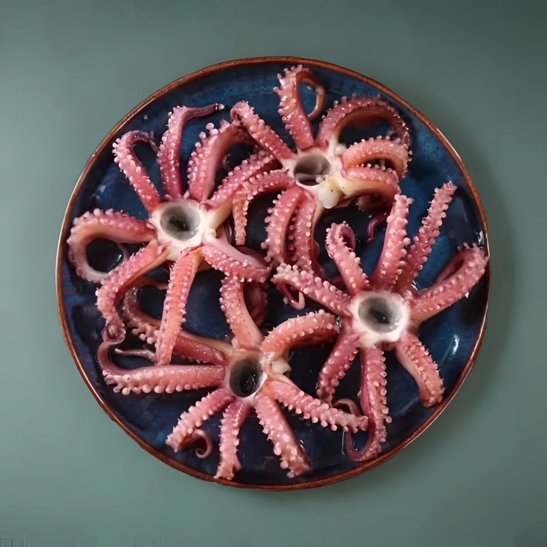 连云港发货 火锅烧烤食材 鲜冻鱿鱼八爪须 200g/包新鲜精品