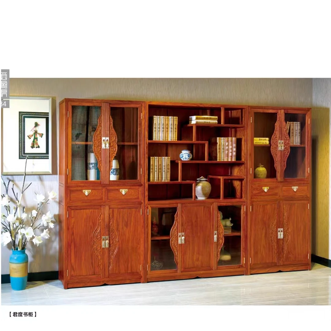 新中式书房书柜置物简约办公陈列储物
