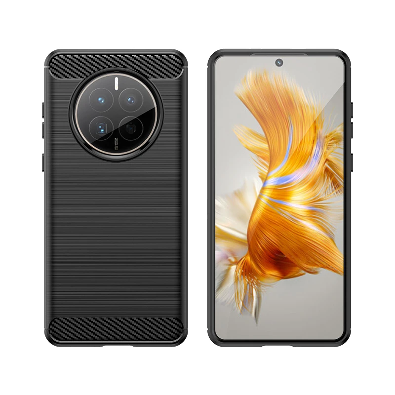 适用于华为Mate50碳纤维手机壳高端全包防摔磨砂超薄散热保护壳