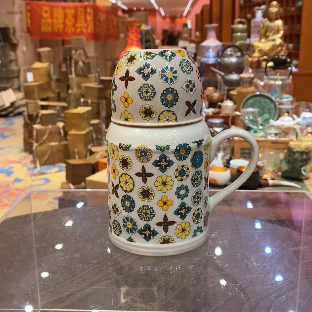 【闪购商品】汝窑万花保温壶带一杯，147105