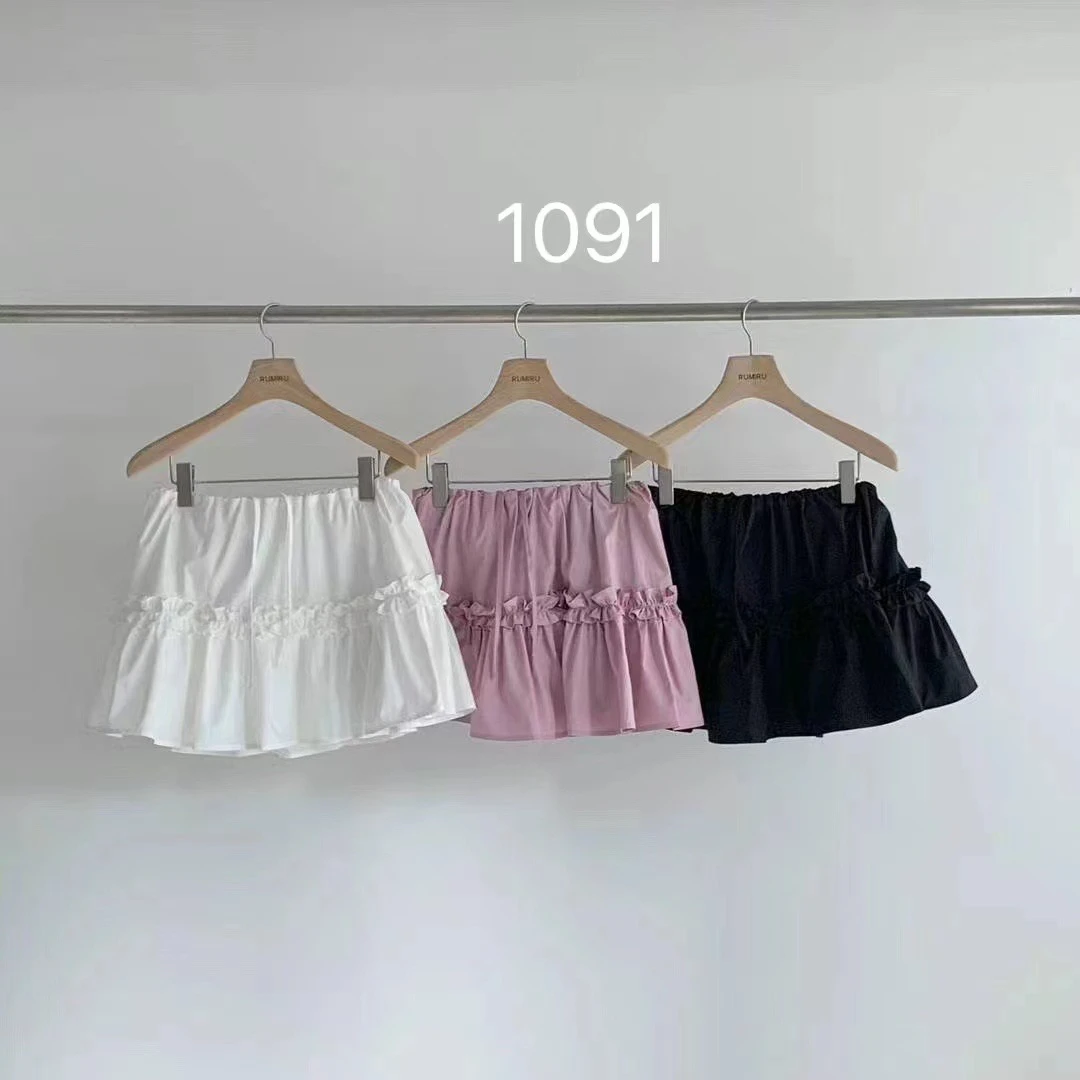 【粉风】东大门RUMIRU花边短裙