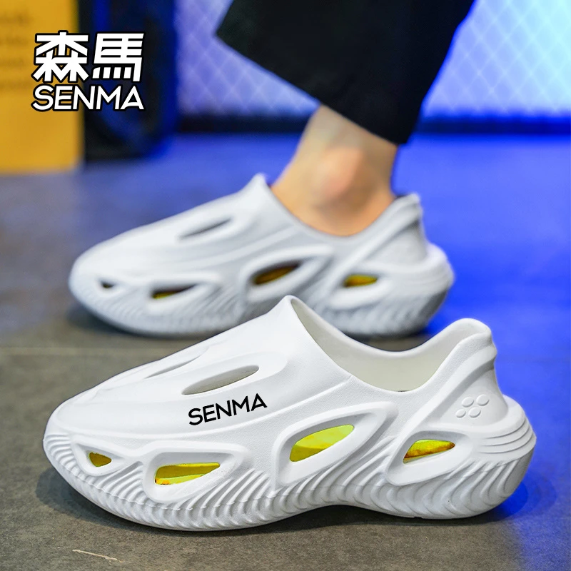 SENMA/森马凉鞋男士夏季潮流外穿沙滩凉鞋户外开车防滑耐磨洞洞鞋