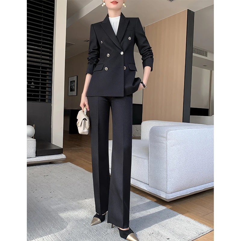 高端西装套装女2024秋冬新款高级感通勤职业正装工作服两件套西服
